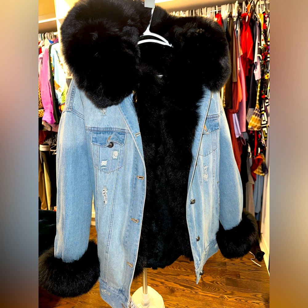 Jeans coat for winter women size M